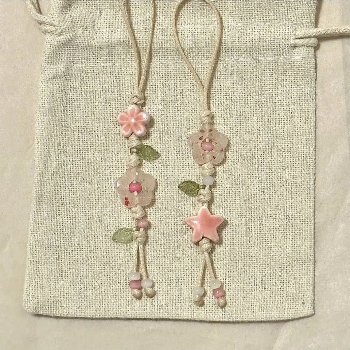 Cute Star Flower Phone Charm