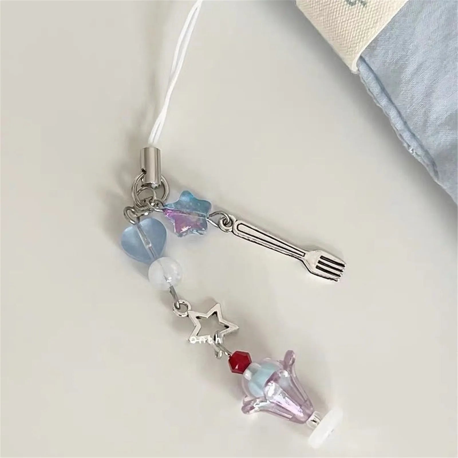 pink phone charm