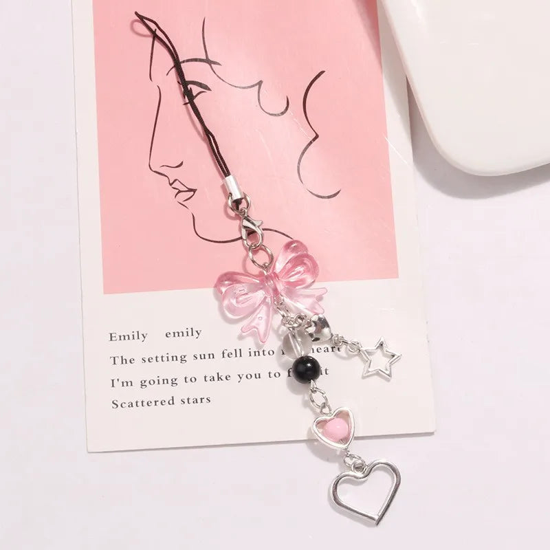 pink phone charm