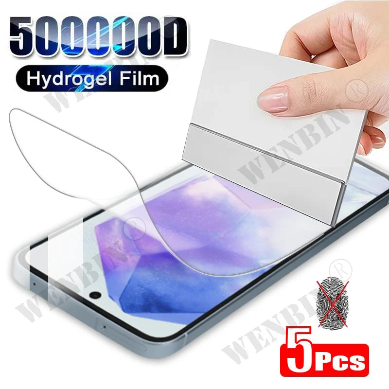 5 Pcs Full Cover Hydrogel Film For Samsung