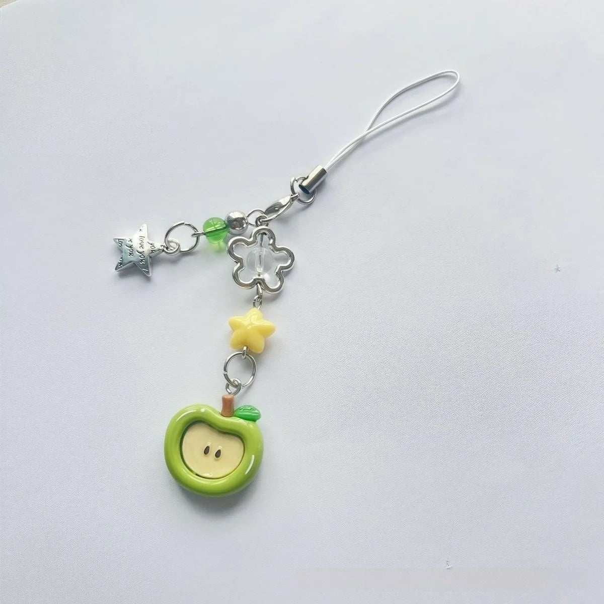 Ins fruit pendant for apple airpods iphone cartoon crystal bead charms